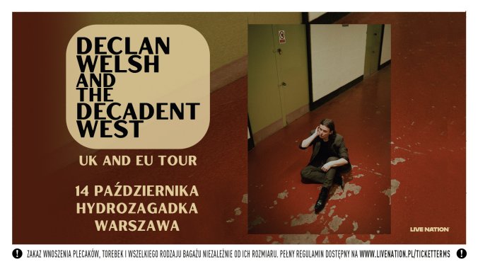 Bilety kolekcjonerskie - Declan Welsh and The Decadent West 