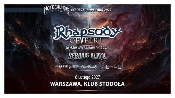Bilety kolekcjonerskie - Motocultor Across Europe Tour 2027, Feat. Rhapsody of Fire, Serious Black & supports