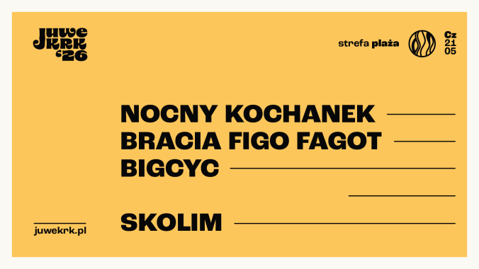 Collector's Tickets - 21.05: Juwenalia Krakoskie: Strefa Plaża AGH: Dzień 2 - Nocny Kochanek, Bracia Figo Fagot, Big Cyc, Skolim