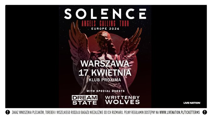 Bilety kolekcjonerskie - Solence - ANGELS CALLING TOUR Europe 2026