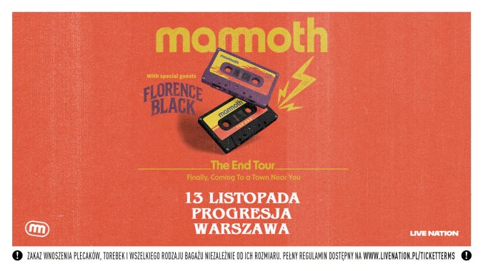 Bilety kolekcjonerskie - Mammoth: The End Tour