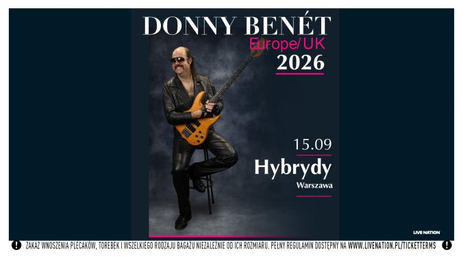 Bilety kolekcjonerskie - Donny Benét