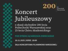 Bilety na wydarzenie Koncert Jubileuszowy | Chór Akademicki Politechniki Warszawskiej Koncert Jubileuszowy | Chór Akademicki Politechniki Warszawskiej - bilety