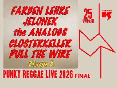 Punky Reggae live 2026: Farben Lehre, The Analogs i inni! - bilety