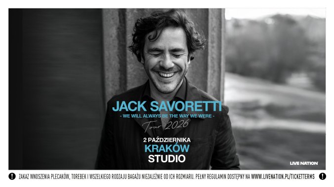 Bilety kolekcjonerskie - Jack Savoretti · WE WILL ALWAYS BE THE WAY WE WERE