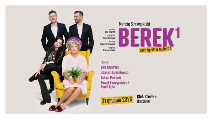 Bilety kolekcjonerskie - Sylwester w Warszawie – Berek, czyli upiór w moherze | godz. 18:00