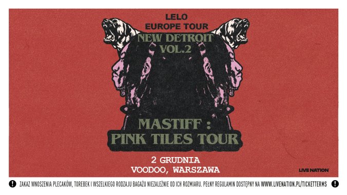 Bilety kolekcjonerskie - Lelo: New Detroit Vol. 2: Mastiff: Pink Tiles Tour