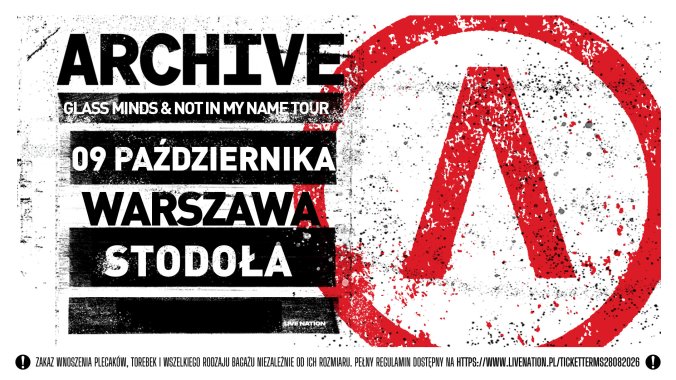 Bilety kolekcjonerskie - ARCHIVE · GLASS MINDS & NOT IN MY NAME TOUR