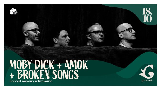 Bilety kolekcjonerskie - Moby Dick + Amok + Broken Songs