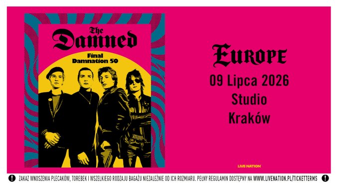 Bilety kolekcjonerskie - The Damned