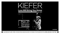 Collector's Tickets - Kiefer Sutherland