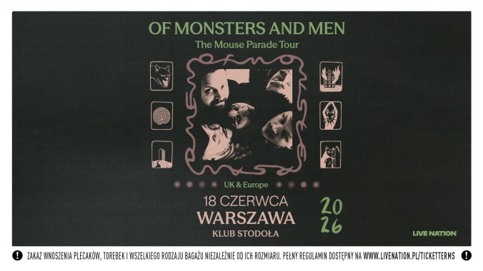 Bilety kolekcjonerskie - Of Monsters And Men - The Mouse Parade Tour