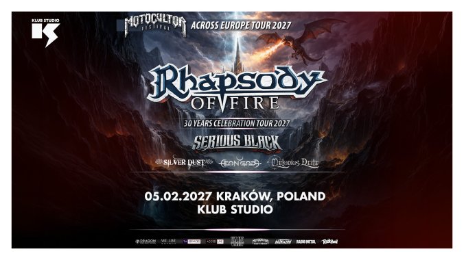 Bilety kolekcjonerskie - Motocultor Across Europe Tour 2027: Rhapsody of Fire + Serious Black + Silver Dust + Aeon Gods + Melodius Deite