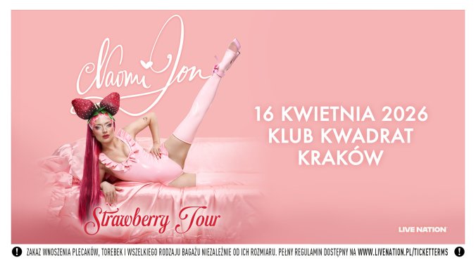 Bilety kolekcjonerskie - NAOMI JON · STRAWBERRY TOUR · EUROPE 2026