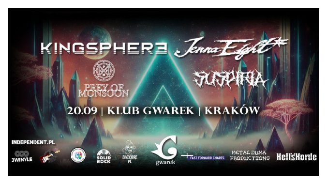 Collector's Tickets - Kingsphere + Jenna Eight* + Prey Of Monsoon + Suspiria