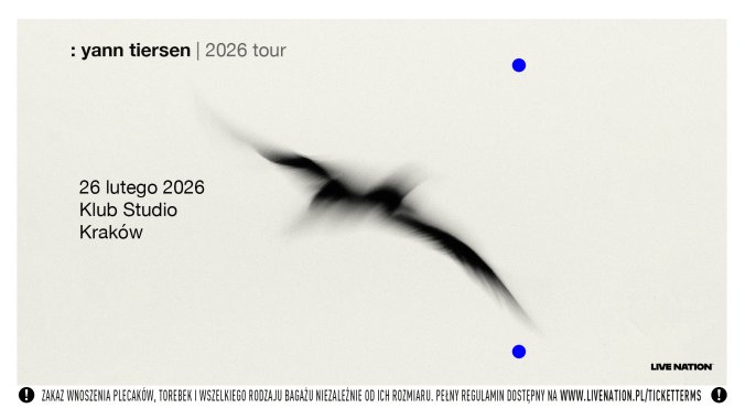 Bilety kolekcjonerskie - Yann Tiersen