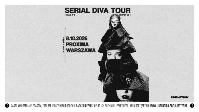 Bilety kolekcjonerskie - Allie X: SERIAL DIVA TOUR