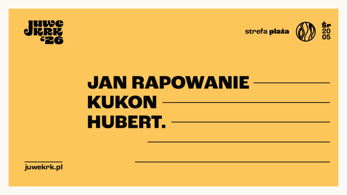 Collector's Tickets - 20.05: Juwenalia Krakoskie: Strefa Plaża AGH: Dzień 1 - Kukon, Jan Rapowanie, Hubert.