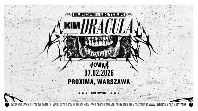 Bilety kolekcjonerskie - Kim Dracula EUROPE + UK TOUR 2026