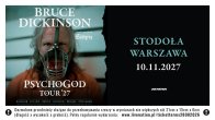 Bilety kolekcjonerskie - Bruce Dickinson: Psychogod Tour '27
