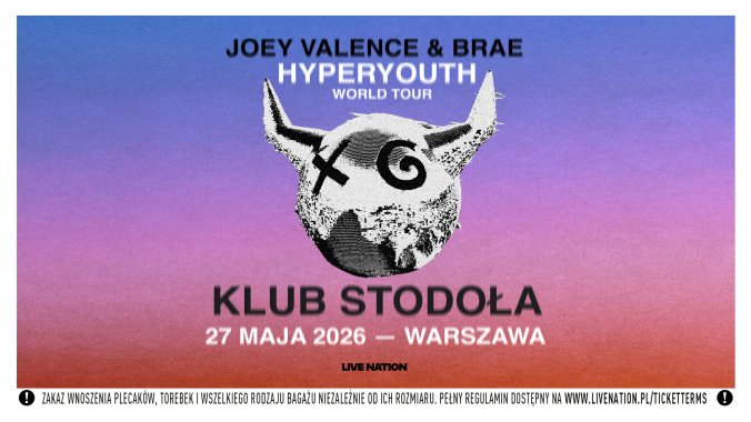 Bilety kolekcjonerskie - Joey Valence & Brae - HYPERYOUTH