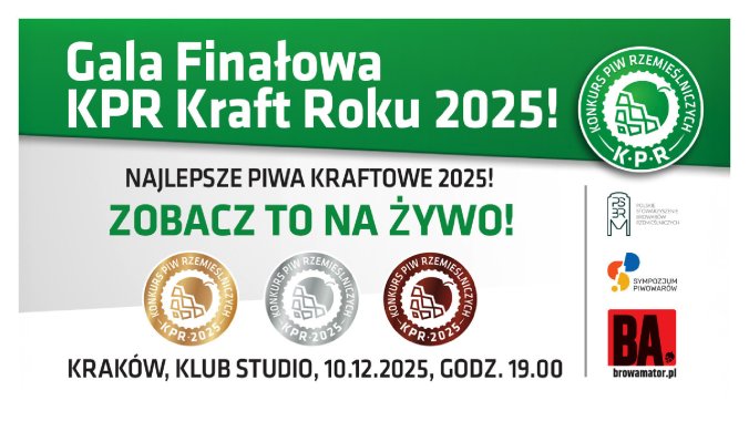 Bilety kolekcjonerskie - Gala Finałowa Konkursu Piw Rzemieślniczych Kraft Roku 2025