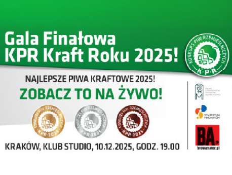 Gala Finałowa Konkursu Piw Rzemieślniczych Kraft Roku 2025 - bilety