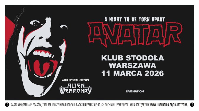 Bilety kolekcjonerskie - AVATAR: A NIGHT TO BE TORN APART