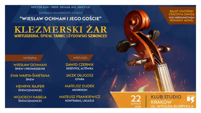 Bilety kolekcjonerskie - Koncert z cyklu Wiesław Ochman i Jego goście pt.: "Klezmerski Żar – Wirtuozeria, Śpiew, Taniec i Żydowski Szmonces"