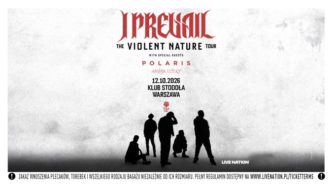 Collector's Tickets - I Prevail: The Violent Nature Tour UK & EUROPE 2026 - WARSAW