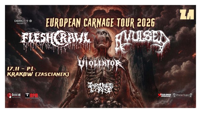 Bilety kolekcjonerskie - European Carnage Tour 2026: Fleshcrawl + Avulsed + Violentor