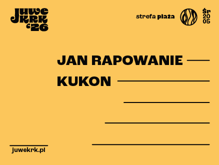 20.05: Juwenalia Krakoskie: Strefa Plaża AGH: Dzień 1 - Kukon, Jan Rapowanie - main photo of the event